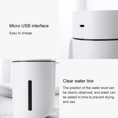 ELECTROPRIME ML-S2 Water Cup Shape Intelligent Mute LED Night Light Atomized Humidifier Air humidification Machine(Pink)