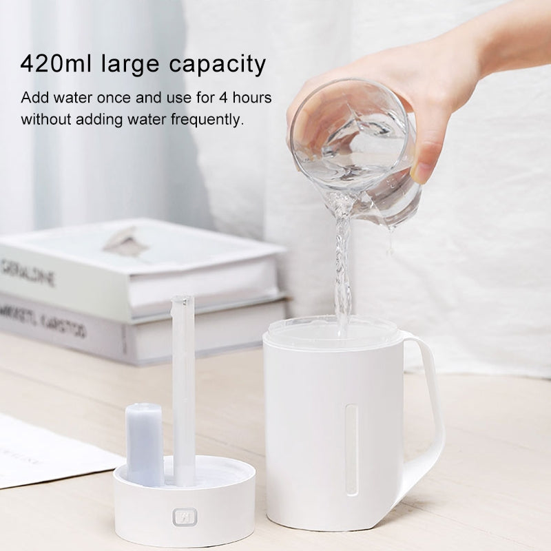 ELECTROPRIME ML-S2 Water Cup Shape Intelligent Mute LED Night Light Atomized Humidifier Air humidification Machine(Pink)