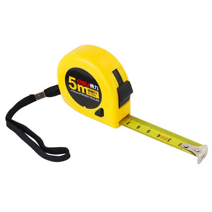ELECTROPRIME deli Retractable Ruler Measuring Tape Portable Pull Ruler Mini Tape Measure, Length: 5m