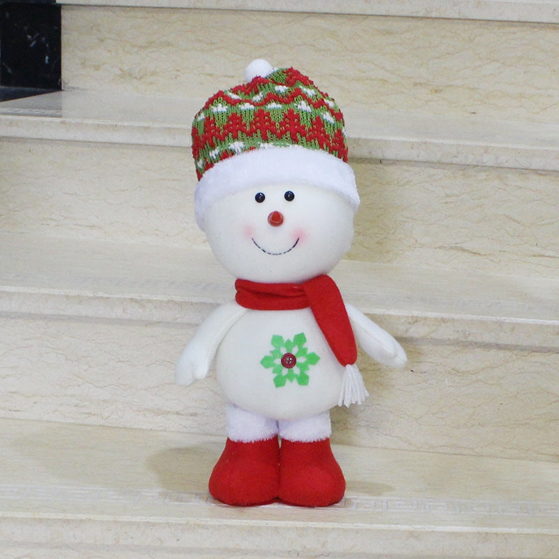 ELECTROPRIME Large Size Standing Style Christmas Home Decoration Snowman Doll