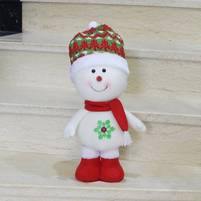 ELECTROPRIME Large Size Standing Style Christmas Home Decoration Snowman Doll