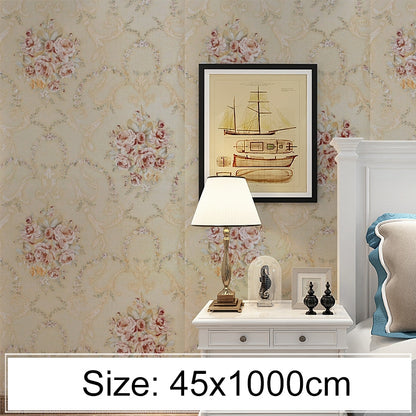 ELECTROPRIME Creative PVC Autohesion Brick Decoration Wallpaper Stickers Bedroom Living Room Wall Waterproof Wallpaper Roll, Size: 45 x 1000cm(Orange)