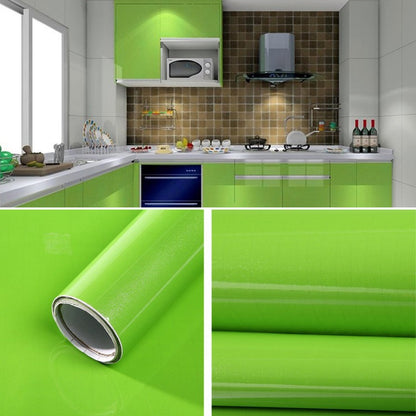 ELECTROPRIME Pearlescent Creative PVC Brick Decoration Furniture Wallpaper Stickers Bedroom Living Room Wall Waterproof Wallpaper Roll, Size: 60x500cm(Green)
