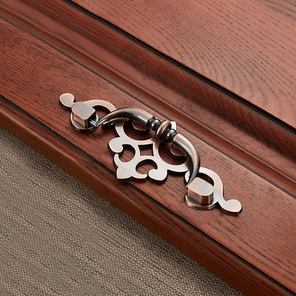ELECTROPRIME 5 PCS 6057-64 Red Ancient Drawer Cabinet Door Bronze European Style Handle