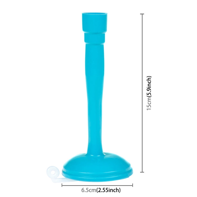 ELECTROPRIME 2 PCS Faucet Splash Water-saving Shower Bath Adjustable Valve Filter Water Saving Devices, Large Size: 6.5 x 15cm, Suitable for 17mm Diameter Round Faucets(Blue)