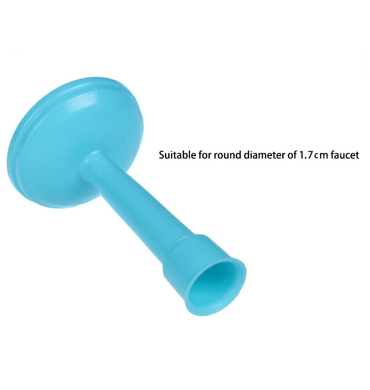 ELECTROPRIME 2 PCS Faucet Splash Water-saving Shower Bath Adjustable Valve Filter Water Saving Devices, Large Size: 6.5 x 15cm, Suitable for 17mm Diameter Round Faucets(Blue)