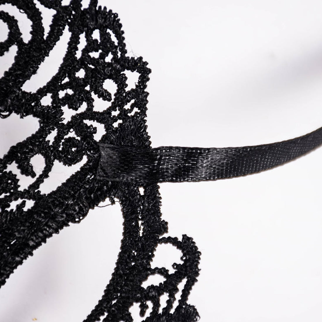 ELECTROPRIME Halloween Masquerade Party Dance Sexy Lady Lace Crown Mask(Black)
