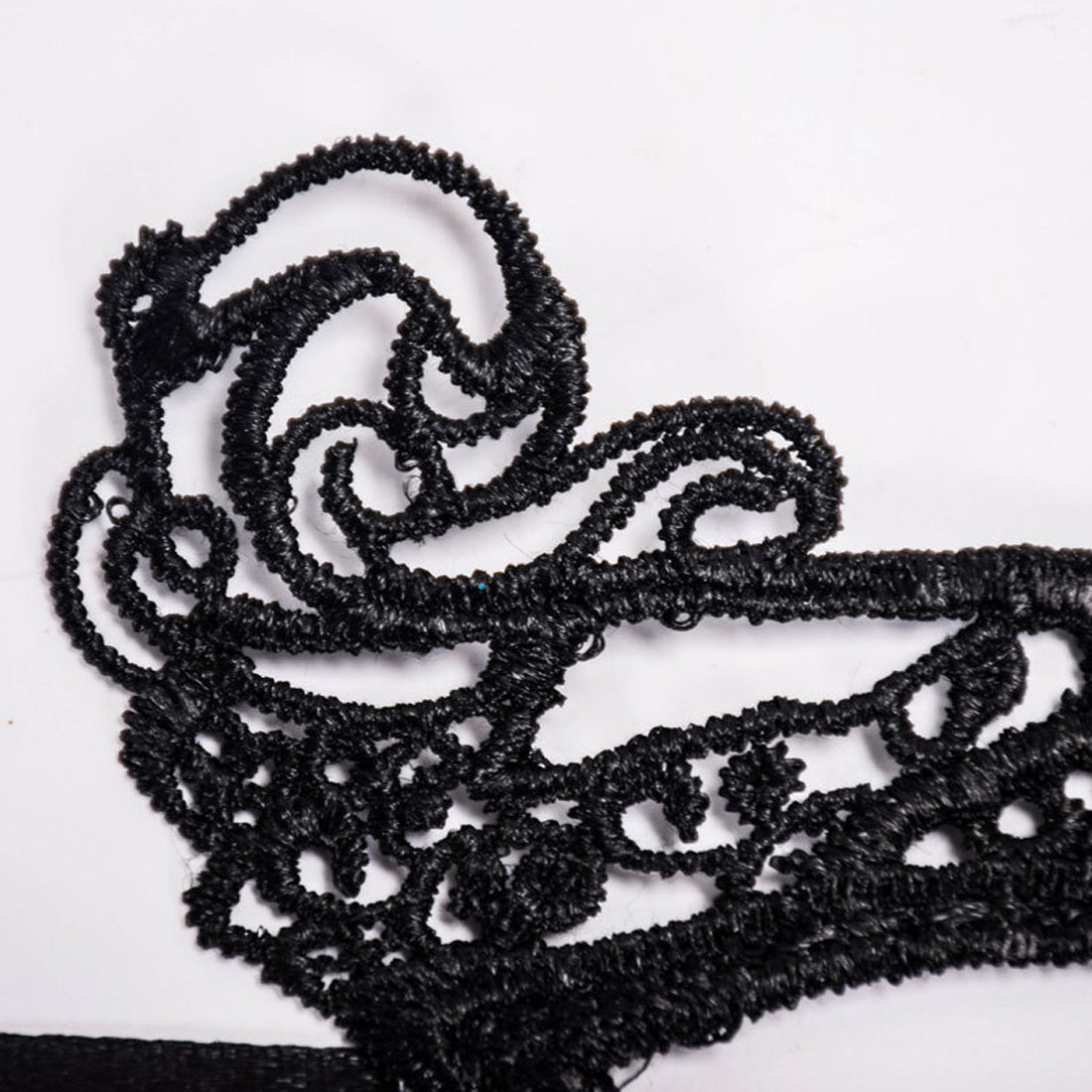 ELECTROPRIME Halloween Masquerade Party Dance Sexy Lady Lace Crown Mask(Black)