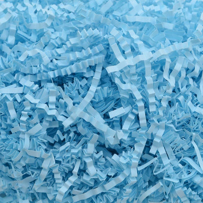 ELECTROPRIME 20g RF1101-20 Raffiti Filler Paper Grass Shredded Crumpled Wedding Decorations Party Gift Box Filling(Sky Blue)