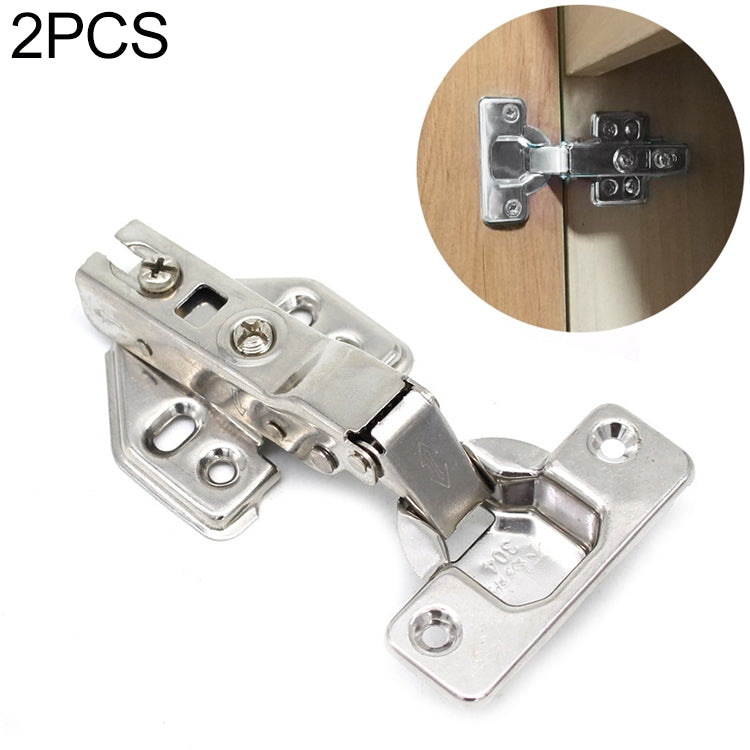 ELECTROPRIME 2 PCS Stainless Steel Hydraulic Hinge Copper Rod Hydraulic Buffer Hinge, 781 Middle Bend