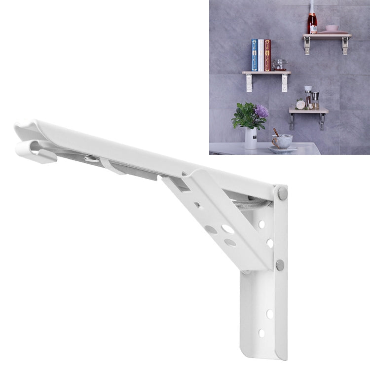 ELECTROPRIME 10 inch Wall-mounted Foldable Spring Storage Shelf for Dining Table