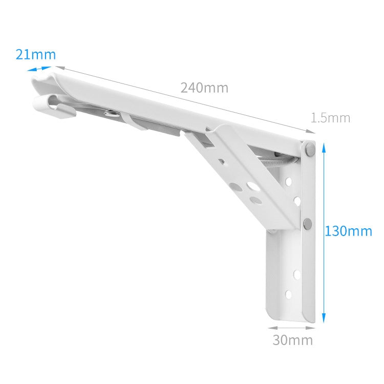 ELECTROPRIME 10 inch Wall-mounted Foldable Spring Storage Shelf for Dining Table