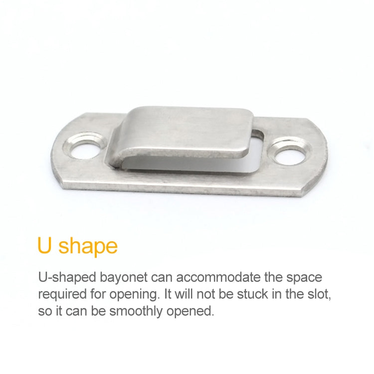 ELECTROPRIME 2 PCS Security Door Stainless Steel 90 Degree Right Angle Door Buckle Corner Insert