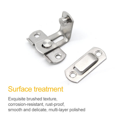 ELECTROPRIME 2 PCS Security Door Stainless Steel 90 Degree Right Angle Door Buckle Corner Insert