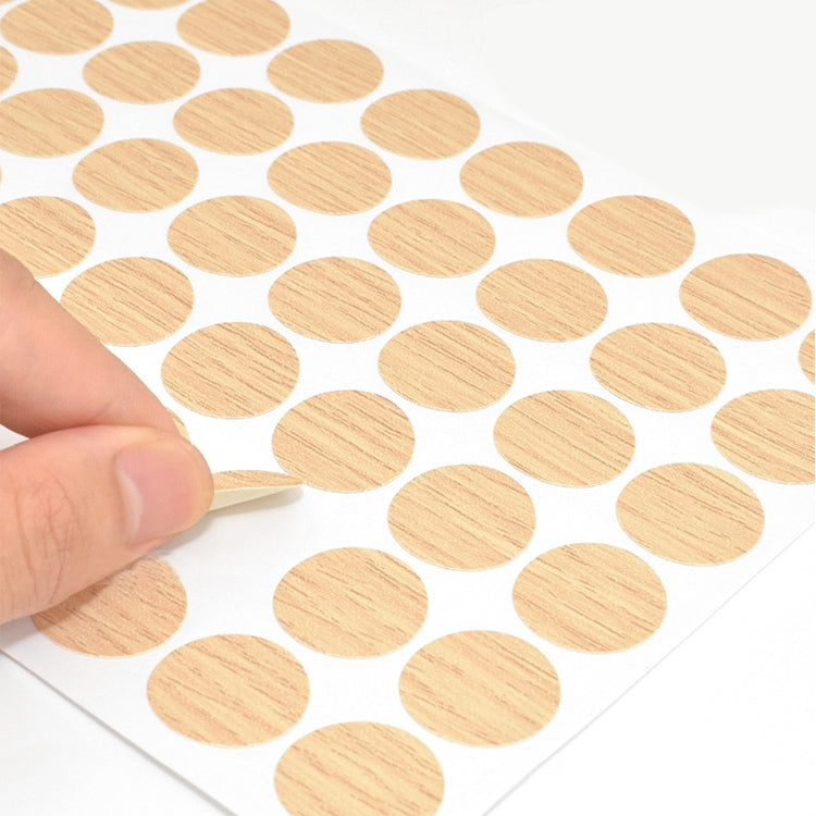 ELECTROPRIME 100PCS/Box 3 in 1 Decorative Dust Cover Paper Hole Stickers Furniture Cabinet Self-adhesive Sealing Stickers