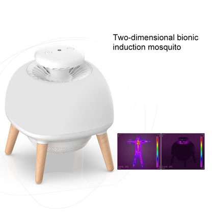 ELECTROPRIME 4W Ultraviolet Mosquito Trap Lamp USB Electric Pest Repeller Intelligent Light Control(White)