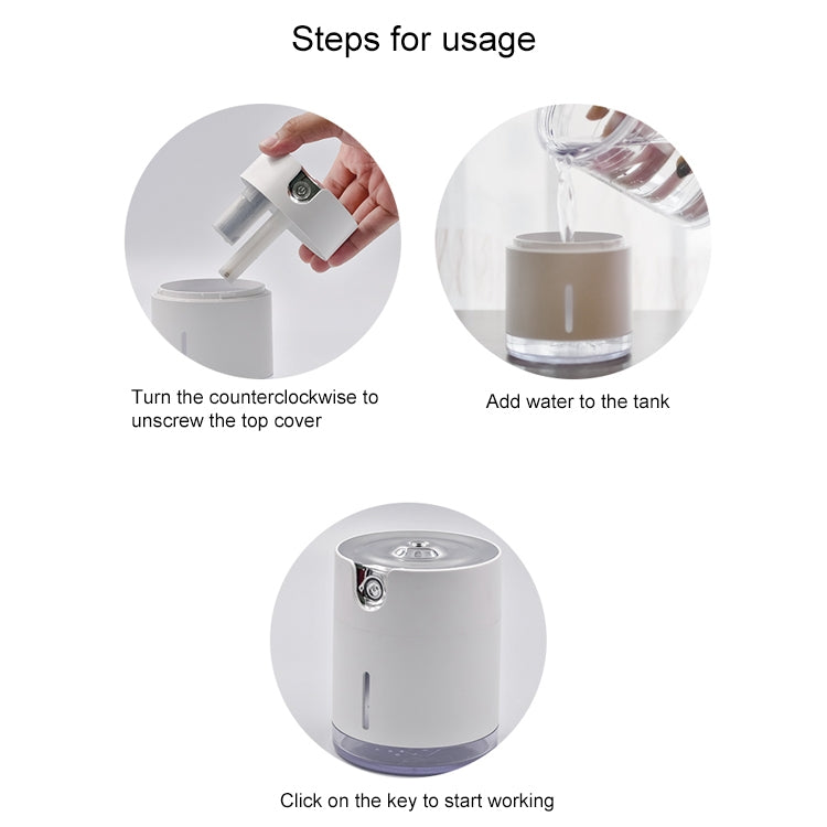 ELECTROPRIME WT-H16 USB Charging Water Pattern Atomizing Humidifier with Colorful Night Lights, Water Tank Capacity: 300mL (Pink)