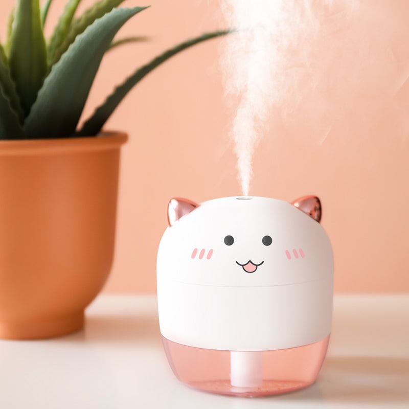 ELECTROPRIME WT-H21 Angel Atomizing Humidifier with Colorful Night Lights, Water Tank Capacity: 200mL(White)
