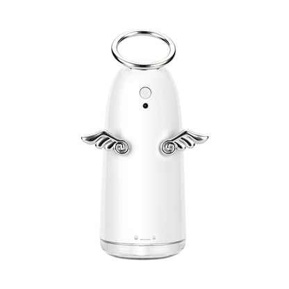 ELECTROPRIME TSHM0 Mini Angel Atomizing Humidifier with Colorful Night Lights, Water Tank Capacity: 230mL (Silver)