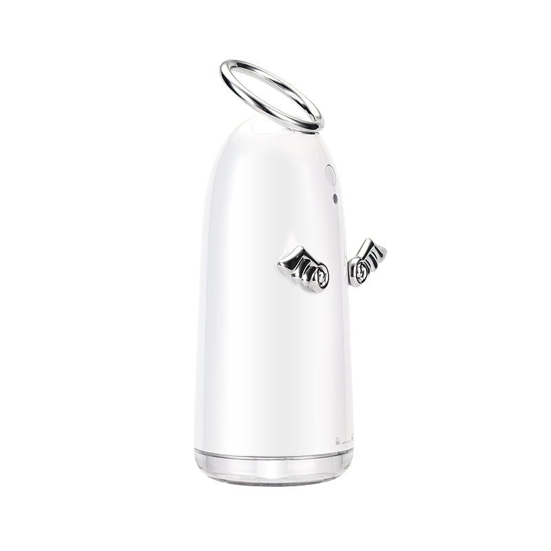 ELECTROPRIME TSHM0 Mini Angel Atomizing Humidifier with Colorful Night Lights, Water Tank Capacity: 230mL (Silver)