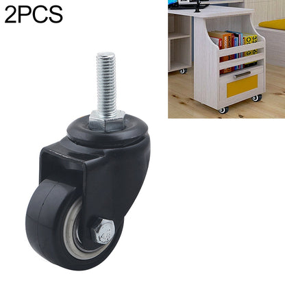 ELECTROPRIME 2 PCS 2 inch Furniture Cabinet Coffee Table Silent Screw Universal Wheel