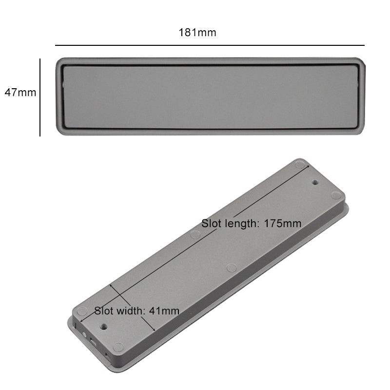 ELECTROPRIME Simple Wardrobe Slotted Scrub Handle Concealed Recessed Drawer Invisible Handle, Hole Distance?160mm (Black)