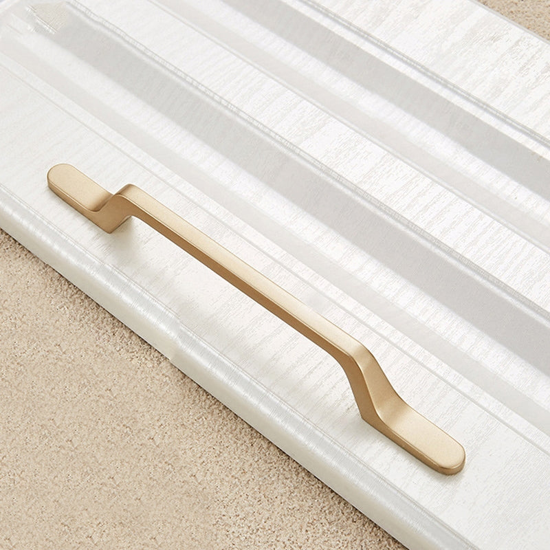 ELECTROPRIME 9008-128 Modern Simple Cabinet Door Handle Drawer Wardrobe Zinc Alloy Handle(Gold)