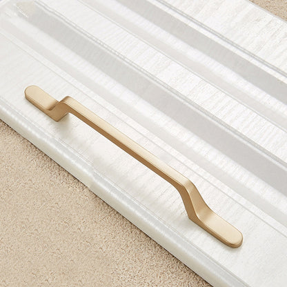 ELECTROPRIME 9008-128 Modern Simple Cabinet Door Handle Drawer Wardrobe Zinc Alloy Handle(Gold)