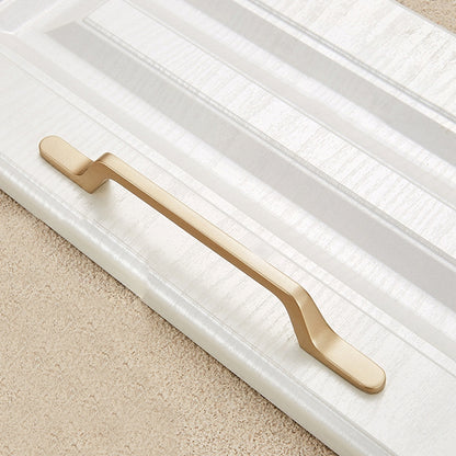 ELECTROPRIME 9008-128 Modern Simple Cabinet Door Handle Drawer Wardrobe Zinc Alloy Handle(Gold)