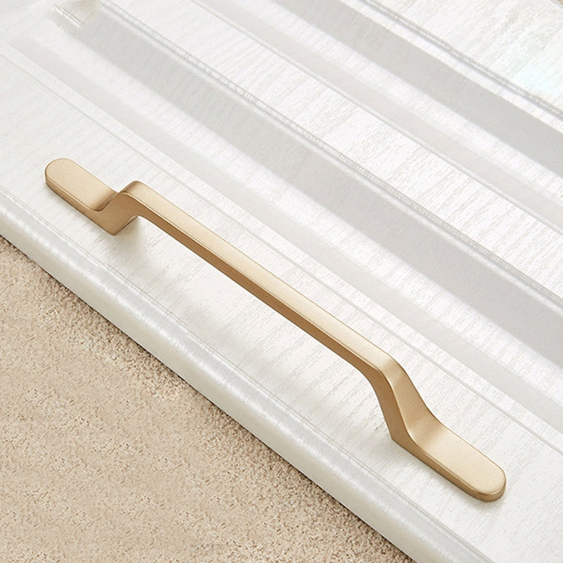 ELECTROPRIME 9008-160 Modern Simple Cabinet Door Handle Drawer Wardrobe Zinc Alloy Handle(Gold)