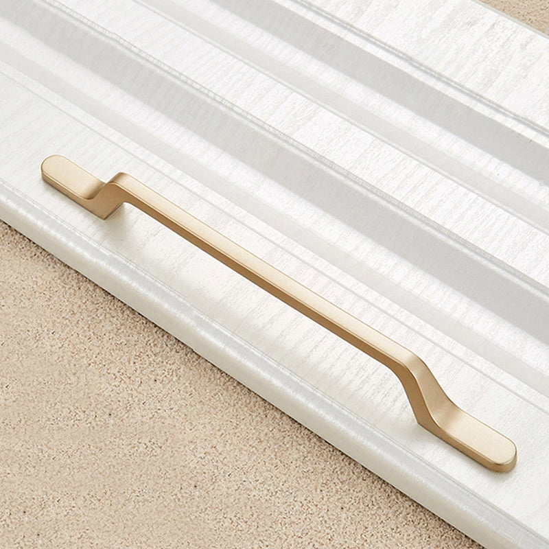ELECTROPRIME 9008-192 Modern Simple Cabinet Door Handle Drawer Wardrobe Zinc Alloy Handle(Gold)