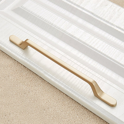 ELECTROPRIME 9008-192 Modern Simple Cabinet Door Handle Drawer Wardrobe Zinc Alloy Handle(Gold)