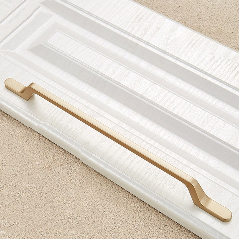 ELECTROPRIME 9008-224 Modern Simple Cabinet Door Handle Drawer Wardrobe Zinc Alloy Handle(Gold)
