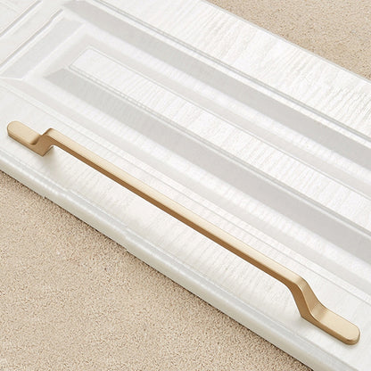 ELECTROPRIME 9008-224 Modern Simple Cabinet Door Handle Drawer Wardrobe Zinc Alloy Handle(Gold)