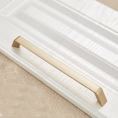 ELECTROPRIME 9009-192 Modern Simple Cabinet Door Handle Drawer Wardrobe Zinc Alloy Handle(Gold)
