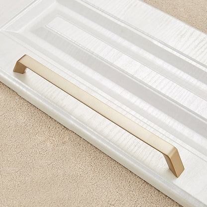 ELECTROPRIME 9009-224 Modern Simple Cabinet Door Handle Drawer Wardrobe Zinc Alloy Handle(Gold)