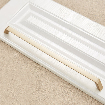 ELECTROPRIME 9009-320 Modern Simple Cabinet Door Handle Drawer Wardrobe Zinc Alloy Handle(Gold)