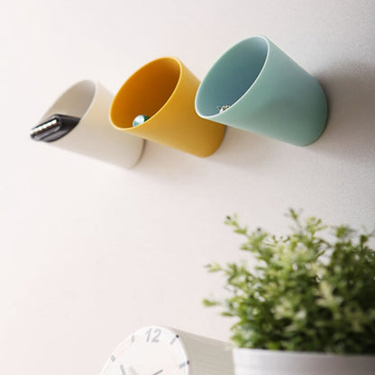 ELECTROPRIME Portable Small Things Stickable Wall Storage Box, Random Color Delivery