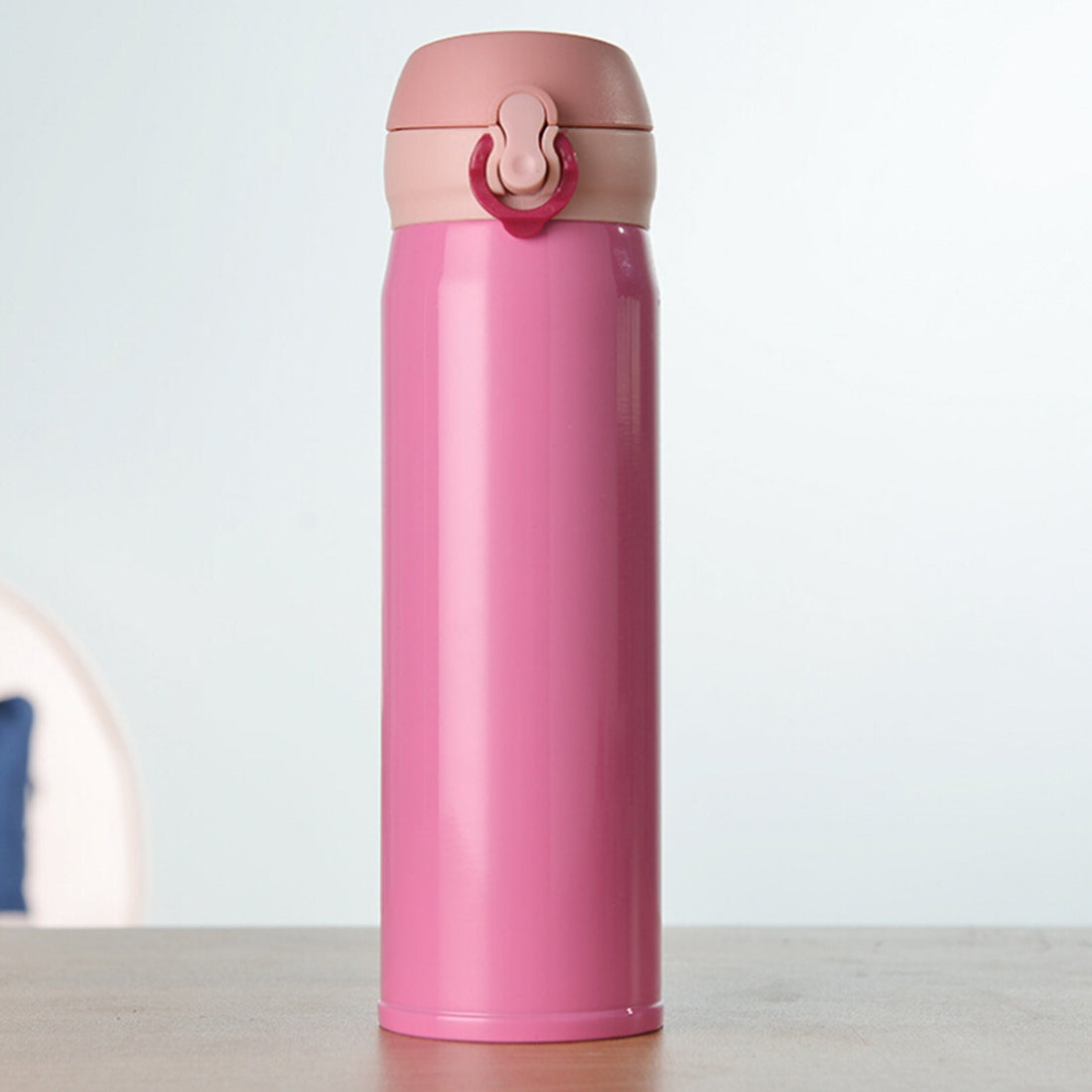 ELECTROPRIME 450ml Creative Portable Stainless Steel Vacuum Flask Vacuum Bottle (Red)