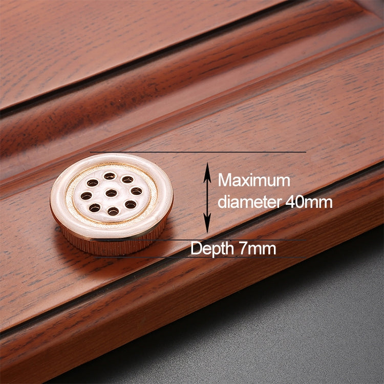 ELECTROPRIME Oukali Stainless Steel Zinc Alloy Vent Hole Furniture Cabinet Wardrobe Riser Vent (Red)