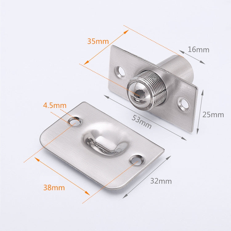 ELECTROPRIME 1 Set 106 Stainless Steel Invisible Door Bead Spring Beads Special Bead Lock Door Bead