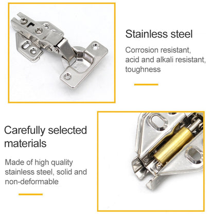 ELECTROPRIME 2 PCS Stainless Steel Hydraulic Hinge Copper Rod Hydraulic Buffer Hinge, 781 Big Bend