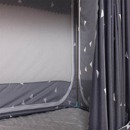 ELECTROPRIME Students Dormitory Blackout Cloth Zipper Mosquito Net for 90cm Width Lower Berth (Pink Sailboat)