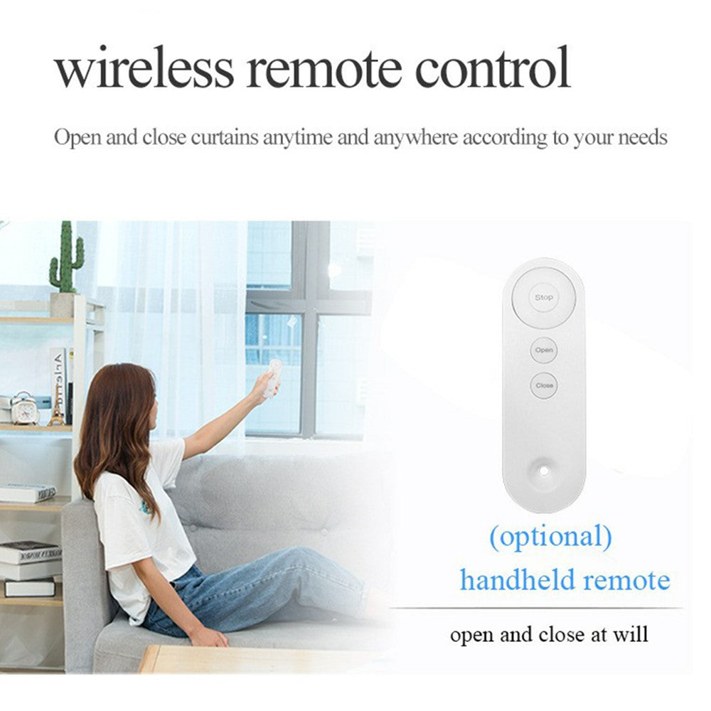 LY-1672 Single Opening Smart Curtain Robot for U Rail,I Rail Remote Control Electric Curtain Opener