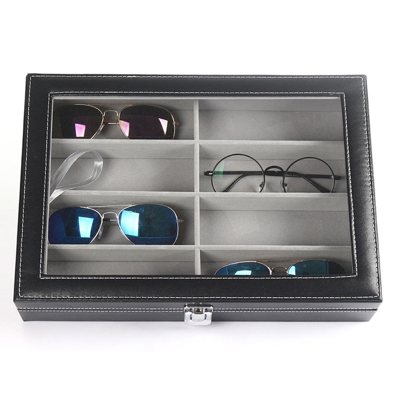 ELECTROPRIME 8 Grids Portable Sunglasses Protective Storage Box