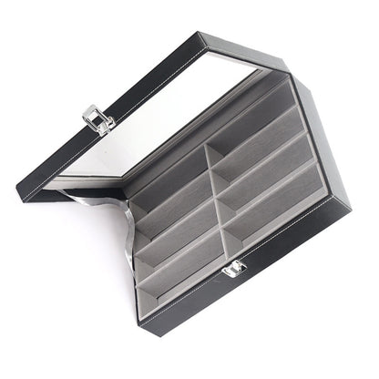 ELECTROPRIME 8 Grids Portable Sunglasses Protective Storage Box