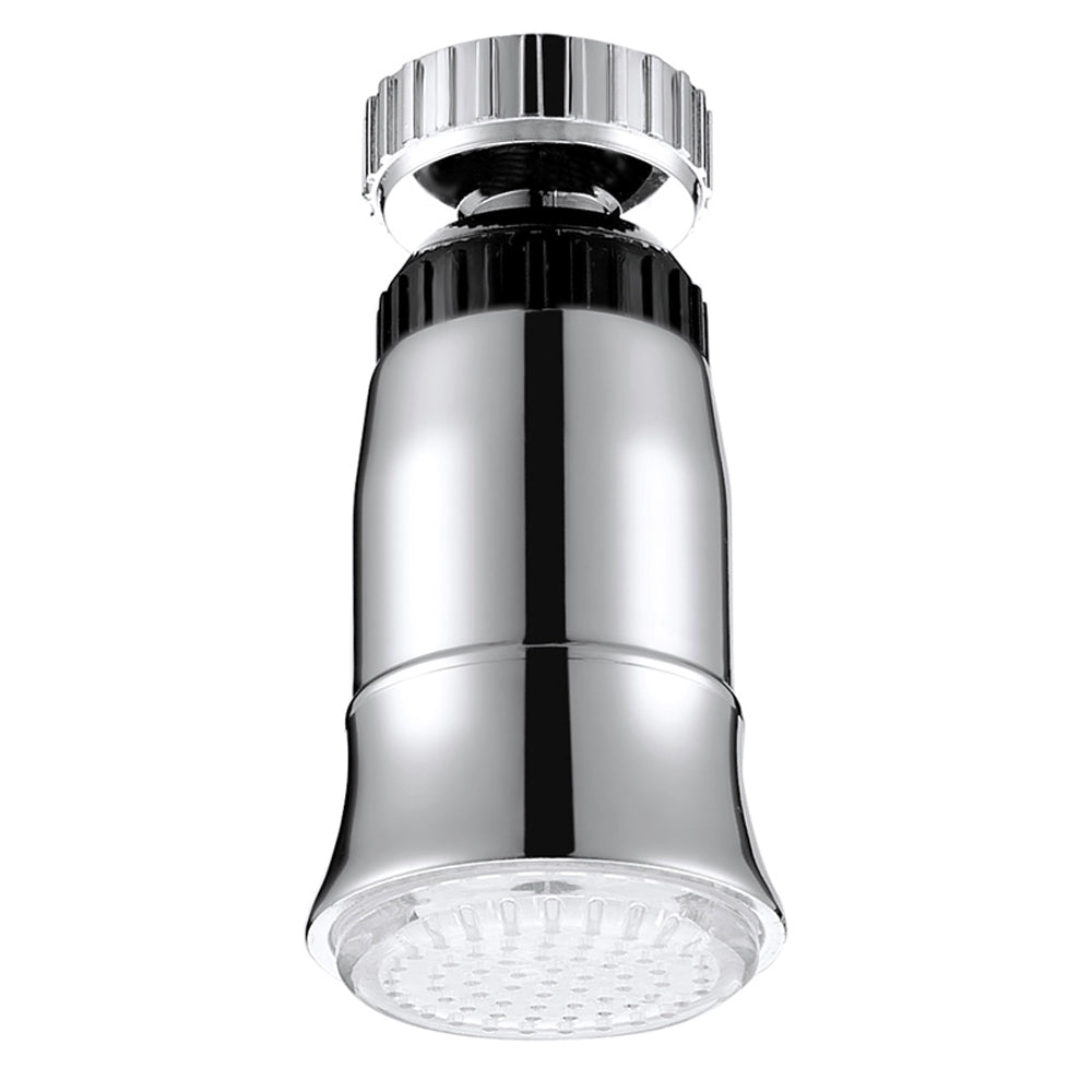 ELECTROPRIME SDF2-B5 1 LED Temperature Sensor RGB LED Faucet Light Water Glow Shower, Size: 78 x 30mm, Interface: 22mm (Silver)