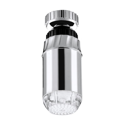 ELECTROPRIME SDF-B2 1 LED ABS Temperature Sensor RGB LED Faucet Light Water Glow Shower, Size: 78 x 28mm, Interface: 22mm (Silver)