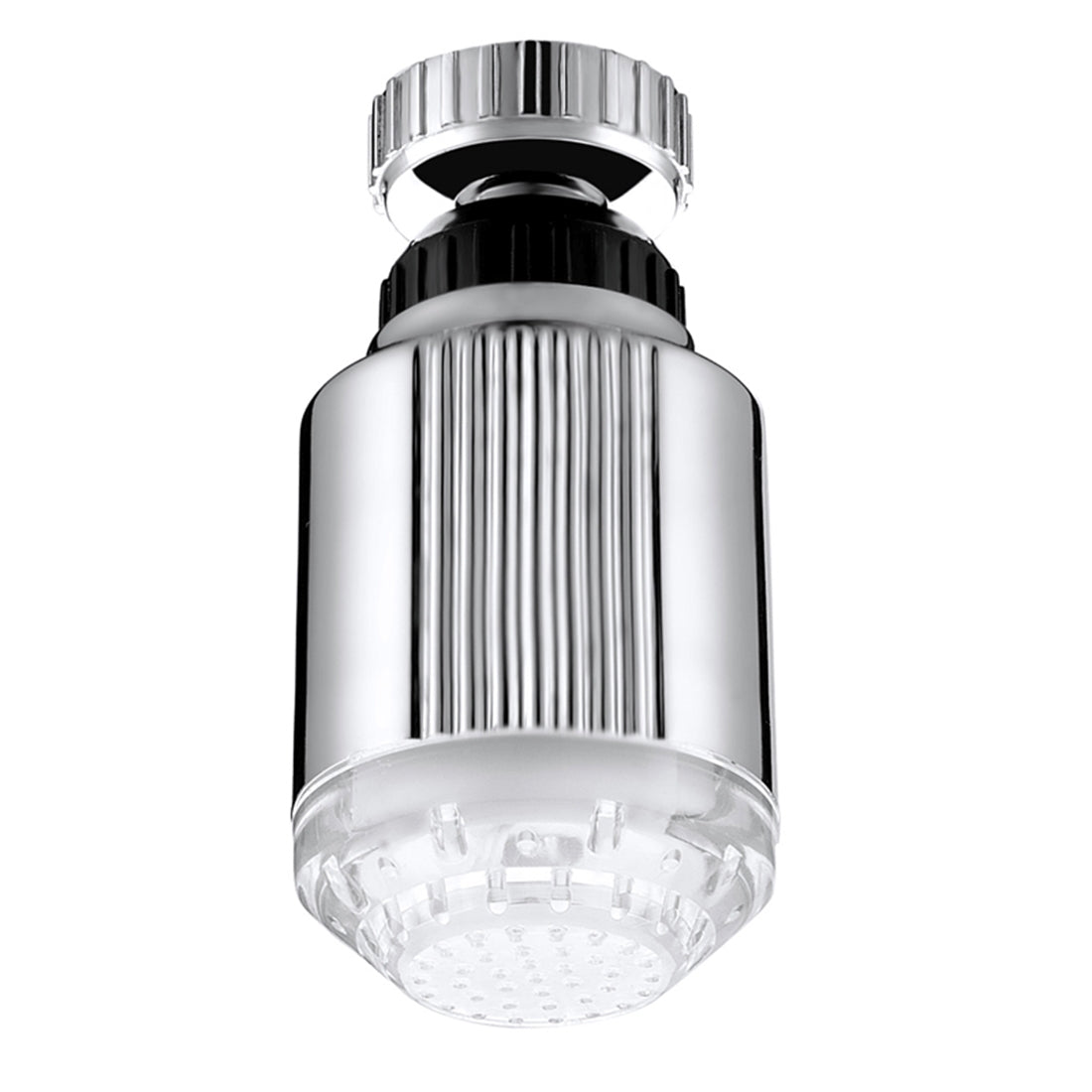 ELECTROPRIME SDF-B5 1 LED ABS Temperature Sensor RGB LED Faucet Light Water Glow Shower, Size: 75 x 37mm, Interface: 22mm (Silver)