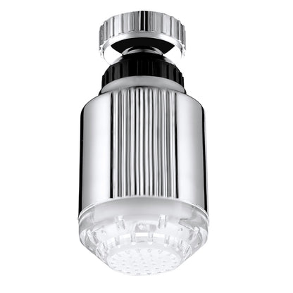 ELECTROPRIME SDF-B5 1 LED ABS Temperature Sensor RGB LED Faucet Light Water Glow Shower, Size: 75 x 37mm, Interface: 22mm (Silver)